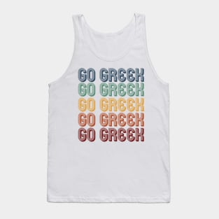 Retro Go Greek! Tank Top